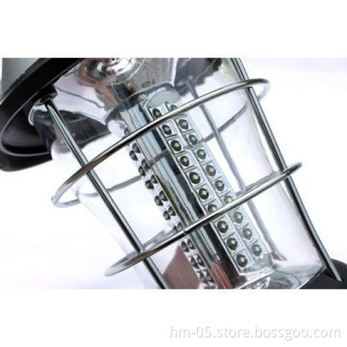 LED Waterproof Solar Hand Crank Lantern Outdoor Camping Lights with Solar Panel